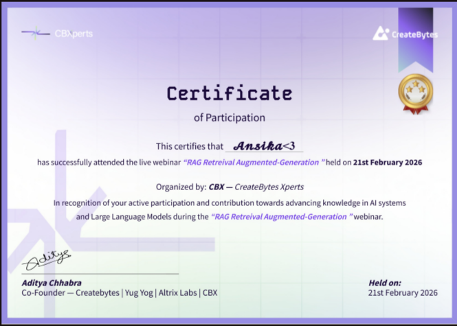 CreateBytes RAG Webinar